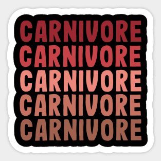 Carnivore beef chart Sticker